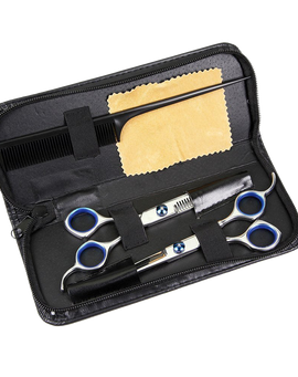 Professional Hair Fixer Set Hair Cutting Scissors Shears Barber Thinning Set Kit with a Black Case