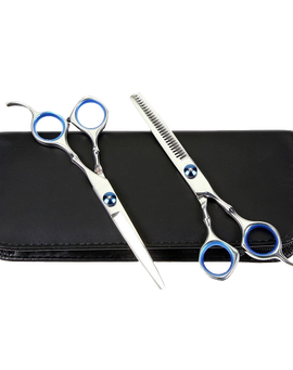 Professional Hair Fixer Set Hair Cutting Scissors Shears Barber Thinning Set Kit with a Black Case