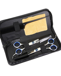 Professional Hair Fixer Set Hair Cutting Scissors Shears Barber Thinning Set Kit with a Black Case